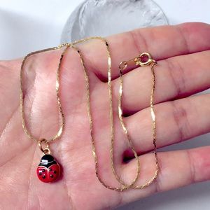 🖤Ladybug 🐞 gold plated necklace